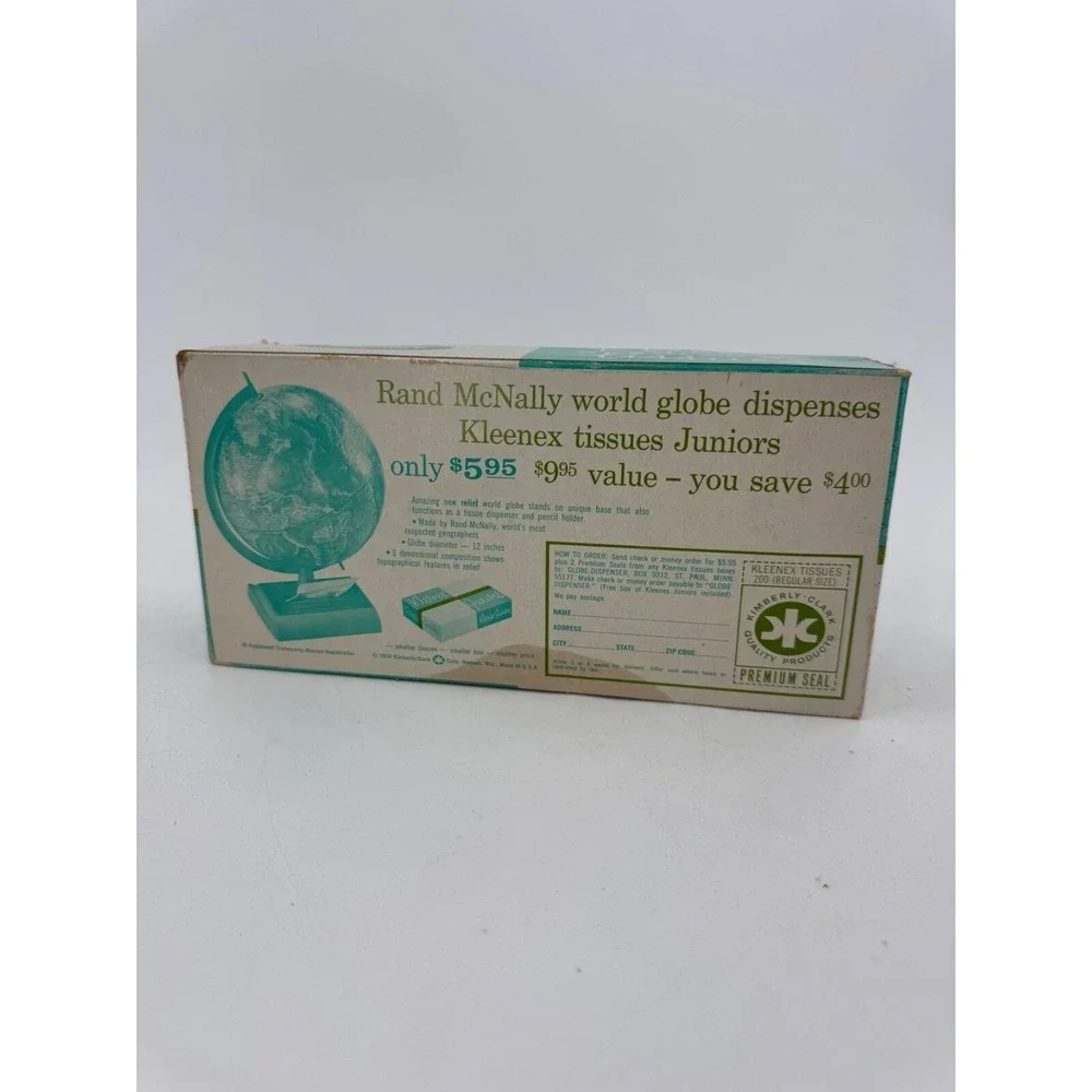 Vintage Kleenex Tissues‎ Pure White 1938 SIZE 9.33
